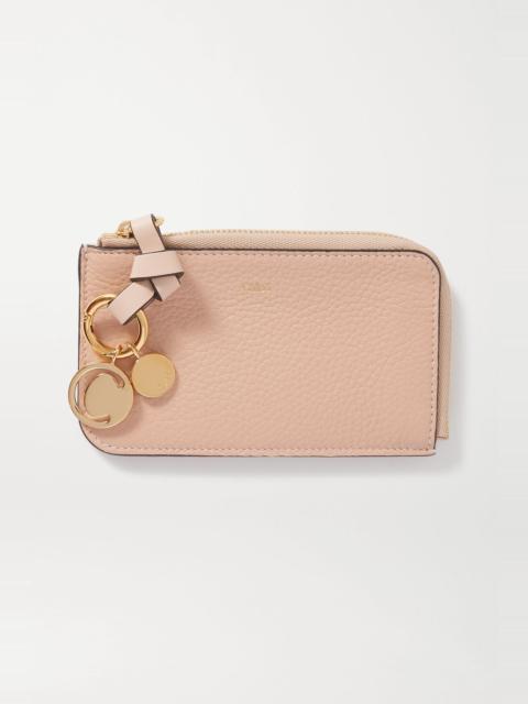 Chloé Alphabet textured-leather wallet