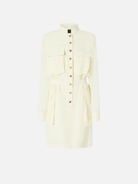 PINKO MINI SHIRT DRESS WITH POCKETS