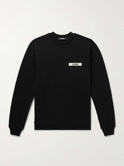 Logo-Embroidered Cotton-Jersey Hoodie