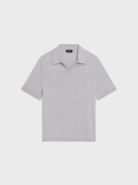 Theory Brenan Polo Shirt in Cotton-Linen