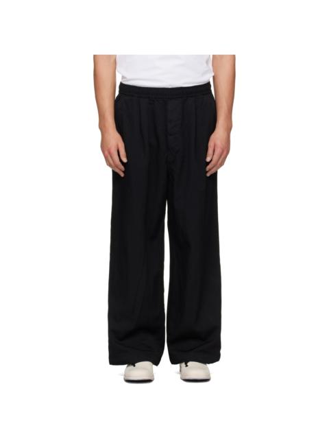 Comme des Garçons Homme Black Polyester Serge Trousers