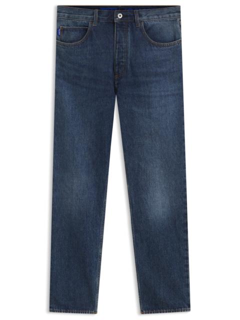HUGO REGULAR-FIT JEANS IN FADED DARK-BLUE DENIM