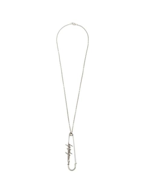 Yohji Yamamoto LOGO-PENDANT NECKLACE