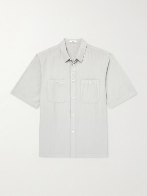 ATON Cotton and Silk-Blend Shirt