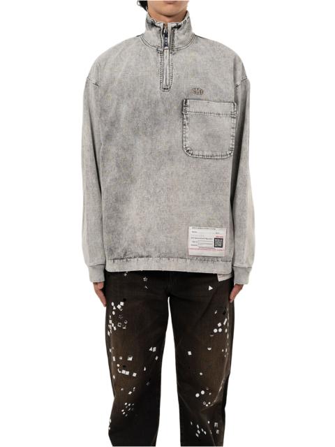 Maison MIHARAYASUHIRO Amateur Sewn Like Half Zip-up Long Sleeve T-shirt
