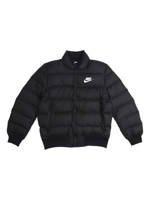 Nike Nike Stay Warm Windproof Short Stand Collar Athleisure Casual Sports Down Jacket Black DC1292-010