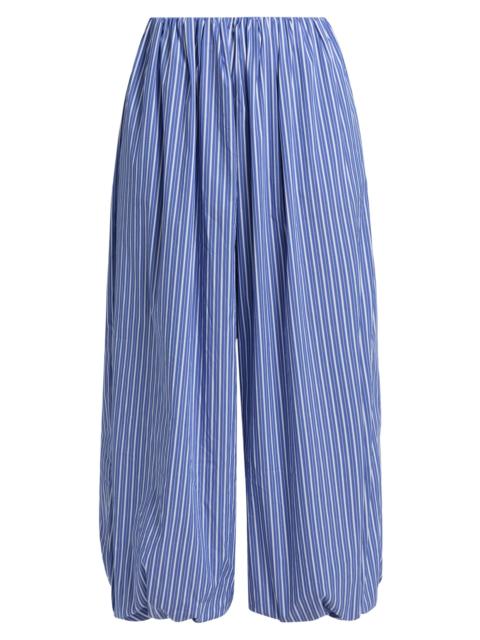 RONNY KOBO Women's Brina Cotton-Blend Bubble Pants - Cobalt Stripe