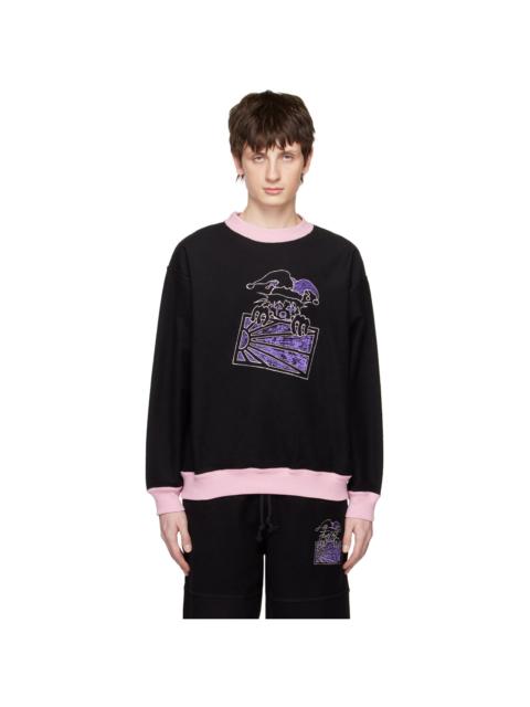 RASSVET Black Embroidered Clown Sweatshirt