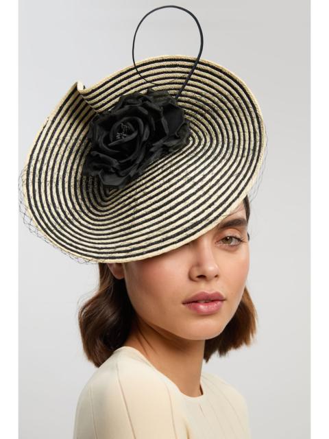 KAREN MILLEN Asymmetric Flower & Quill Fascinator