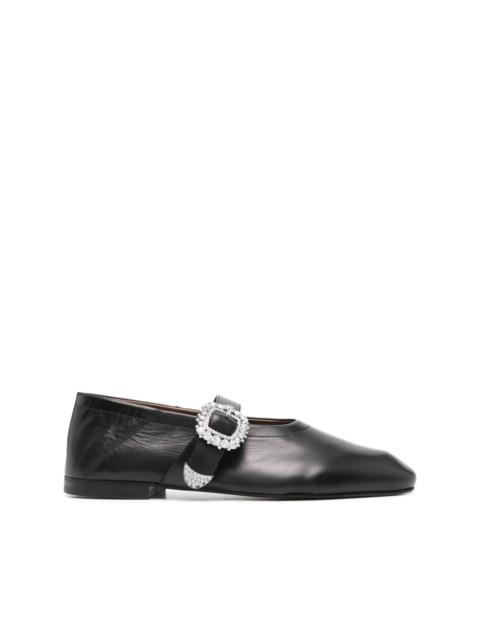 WALES BONNER buckle-detail ballet flats