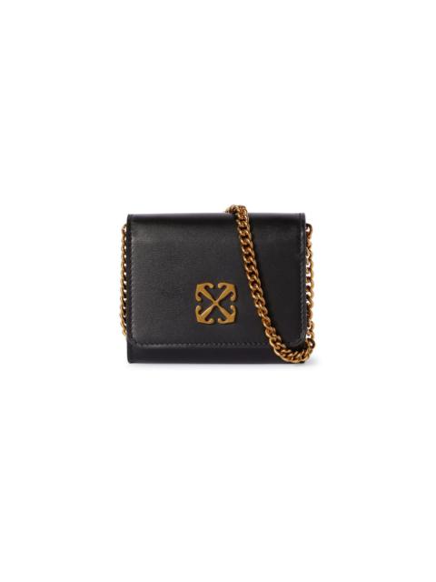 Off-White Jitney Vanity Wallet On Chain Black No C