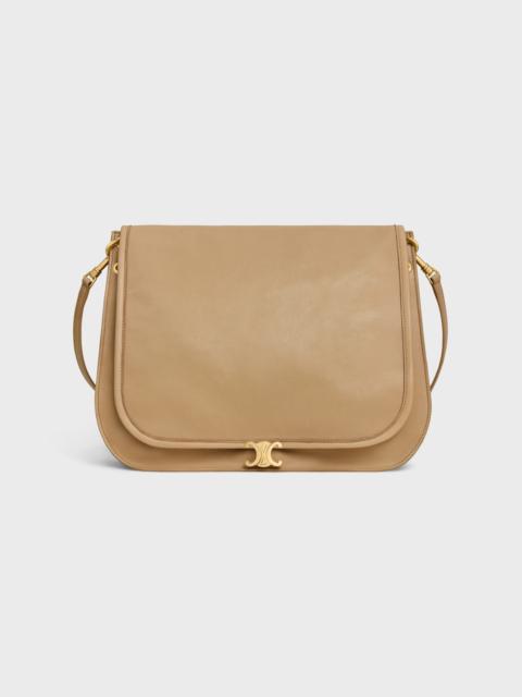 CELINE SOFT TRIOMPHE BESACE  IN SUPPLE SHINY LAMBSKIN