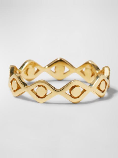 SYDNEY EVAN 14k Yellow Gold Small Pure Evil Eye Eternity Ring