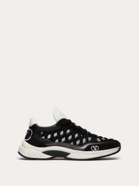 Valentino READY GO RUNNER SNEAKER IN FABRIC AND LEATHER