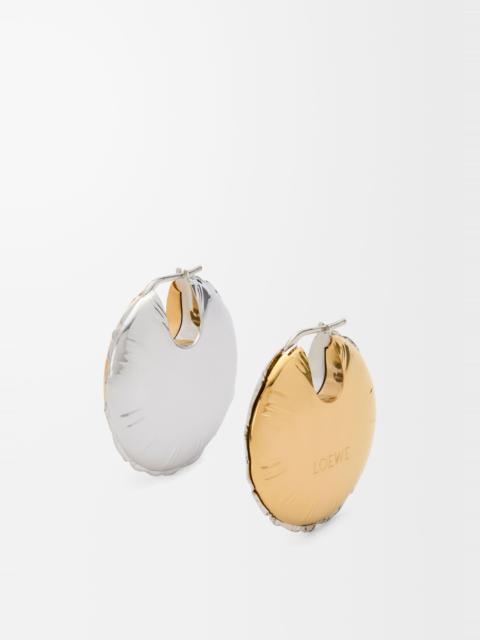 Loewe Blown inflated balloon earrings in brass