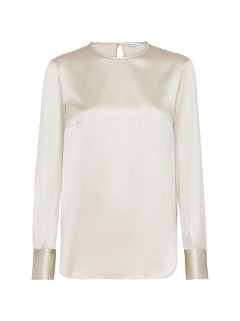 Tシャツ・カットソー BRUNELLO CUCINELLI TURTLE NECK BLOUSE (MB993EK714 C8561) Women's tops, t-shirts and polos | Brunello Cucinelli