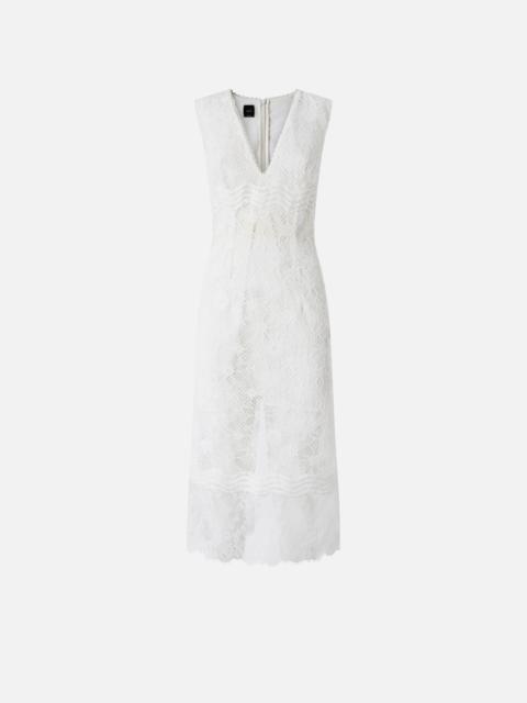PINKO SLEEVELESS MIDI DRESS IN LACE