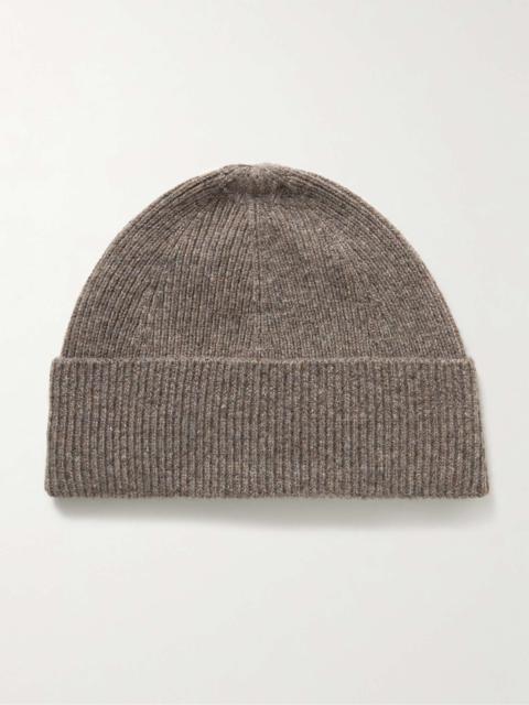 Ribbed Wool and Cashmere-Blend Beanie