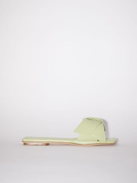 Musubi leather sandal - Dusty green