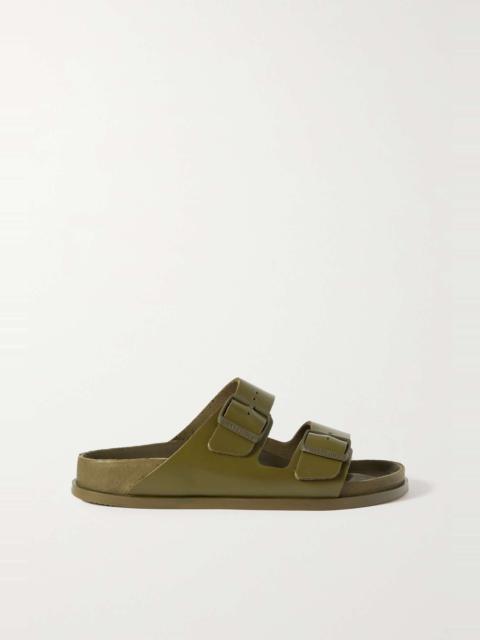 Arizona leather-trimmed canvas sandals