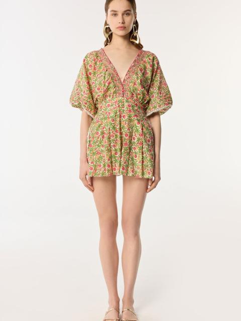 Poupette St Barth Short Jumpsuit Chantal - Pink Honolulu