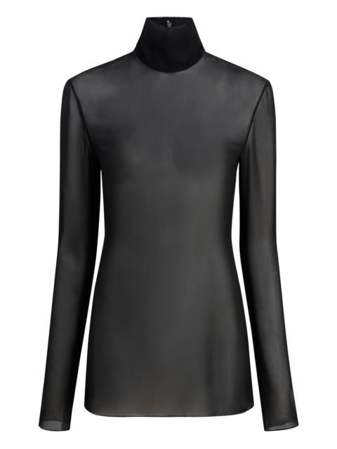 KHAITE roll-neck long-sleeve top