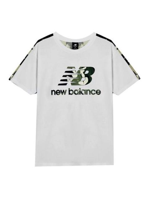 New Balance Essential Camo Tee 'White Black' AMT11509-WM