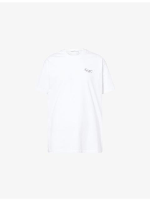 Givenchy Brand-Print Crewneck Cotton-Jersey T-Shirt