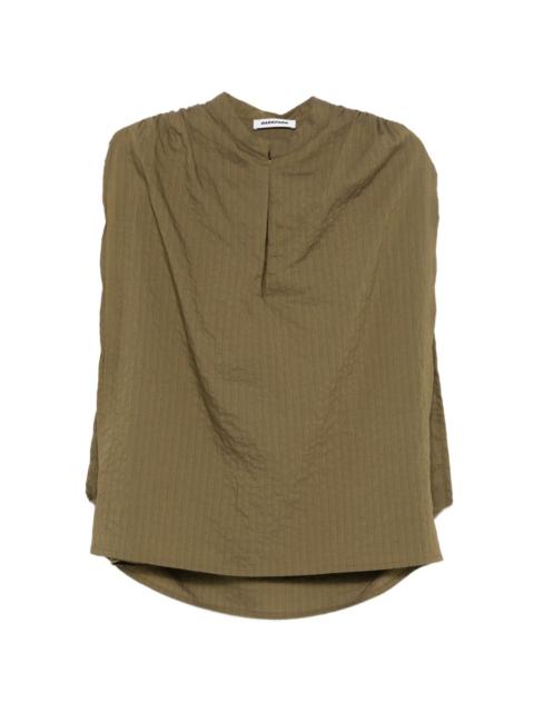 DARKPARK Tracy textured gathered blouse