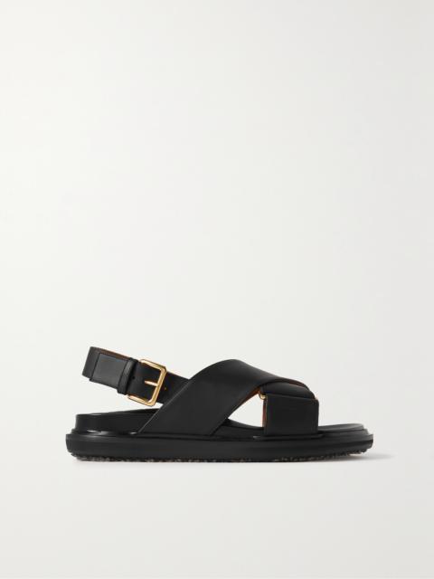 Marni Fussbett Leather Slingback Sandals