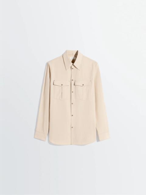 Lemaire CHEST-POCKET FITTED SHIRT IN CREPE COTTON
