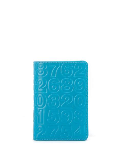 SA630E Pattern D Embossed Card Holder Blue in Light blue