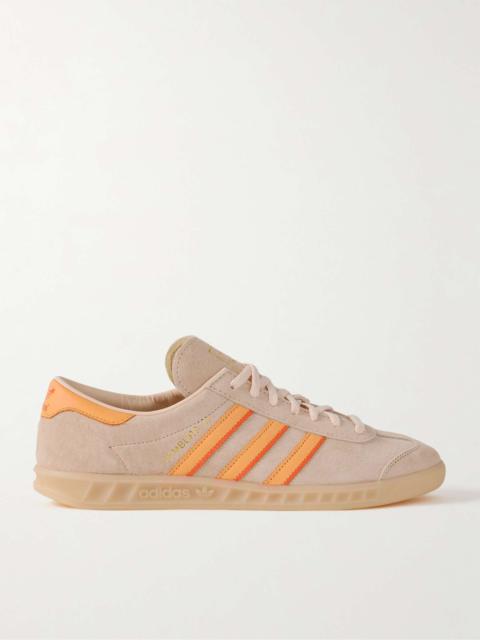 adidas Originals Hamburg 24 Leather-Trimmed Suede Sneakers