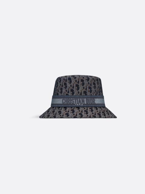 Dior Dior Oblique Denim D-Bobby Small-Brim Bucket Hat