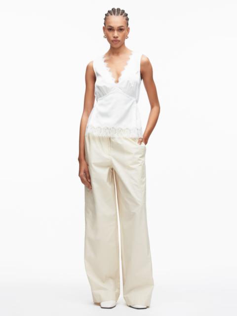 3.1 Phillip Lim Lace Trimmed Jersey Cami