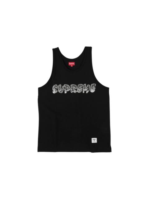 Supreme Supreme Stripe Mesh Tank Top Black | stockx | REVERSIBLE