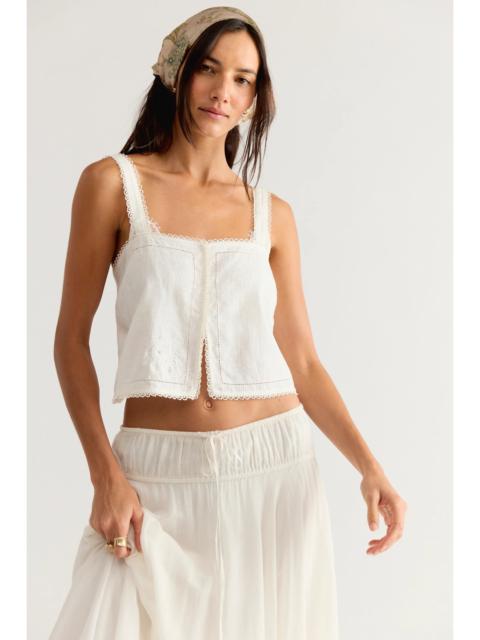 FREE PEOPLE Nora Embroidered Top