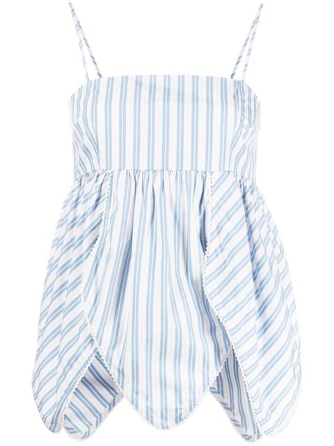 GANNI babydoll tulip top