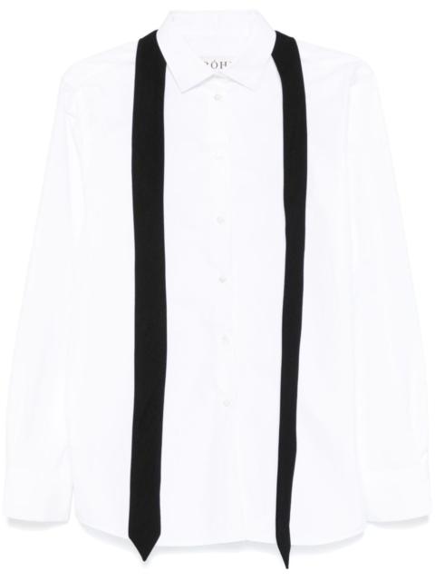 RÓHE tie-detail shirt