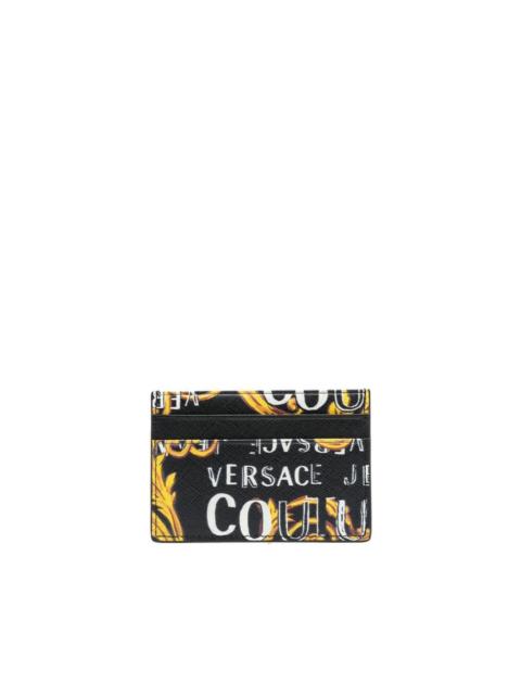 VERSACE JEANS COUTURE Barocco-print cardholder
