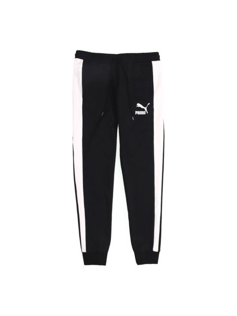 PUMA PUMA Iconic T7 Track Pants 'Black White' 595983-01