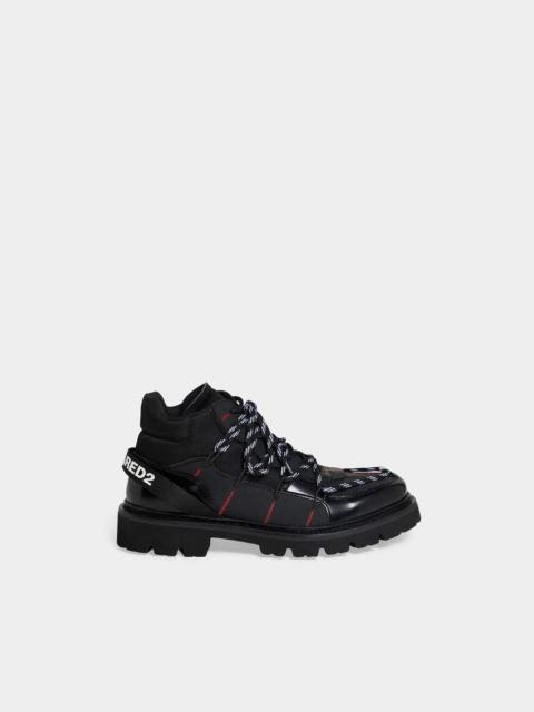 DSQUARED2 SKIERS FLAT ANKLE BOOTS