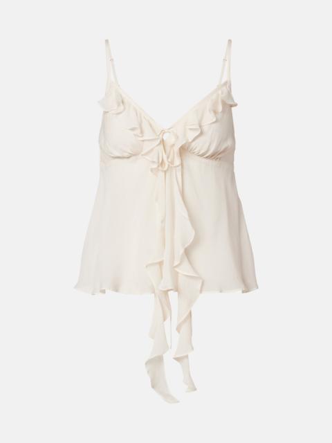 Poupette St Barth Camille ruffled camisole