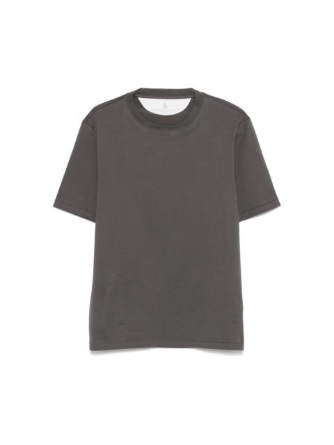 関税込み/BRUNELLO CUCINELLI レイヤリング付き Tシャツ Brunello Cucinelli Logo cotton t-shirt | tessabit | REVERSIBLE