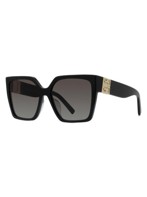 Givenchy Women's 4G 57MM Square Sunglasses - Black