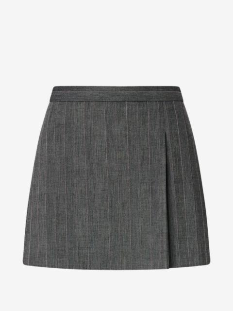 PINKO pinstripe pleated mini skirt