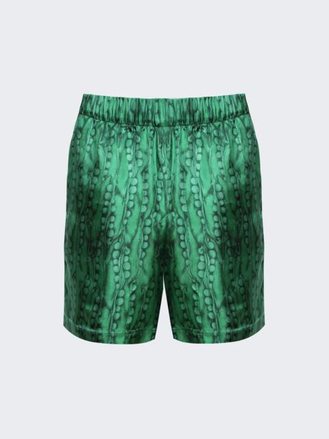 Givenchy Formal Elastic Shorts Green