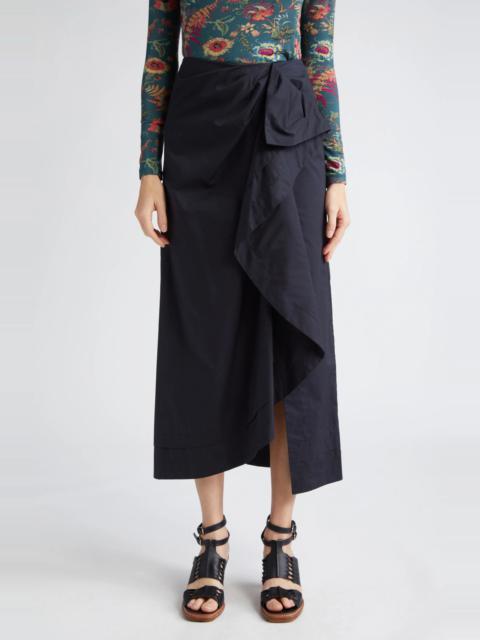 Soraya Ruffle Detail Cotton Skirt