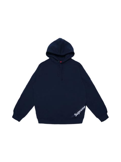 Supreme Supreme Corner Label Hooded Sweatshirt Navy