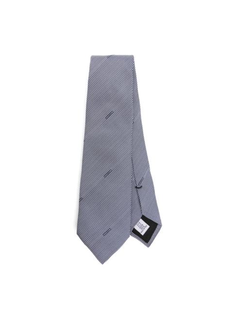 Moschino striped silk tie